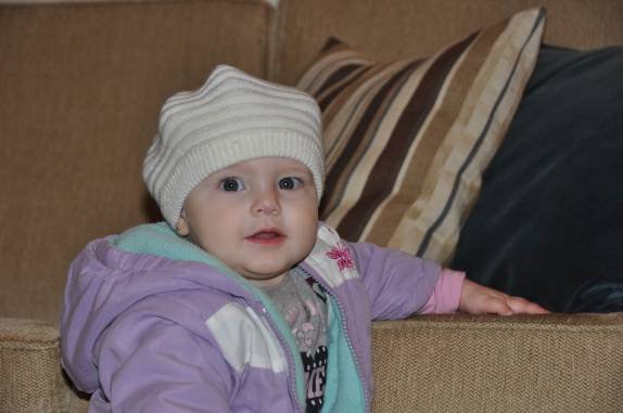 Cada vez mais linda, a sobrinha Luiza está quase com 1 ano (em Curitiba - PR)